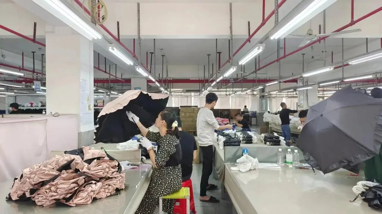 Umbrella quality inspection process